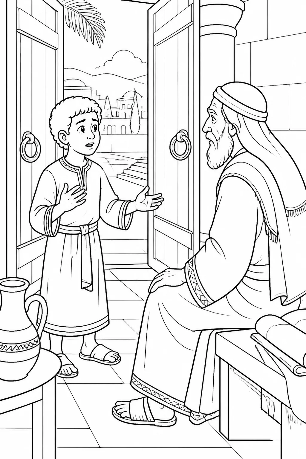 Samuel tells Eli everything the LORD said after opening the doors of the house of the LORD.