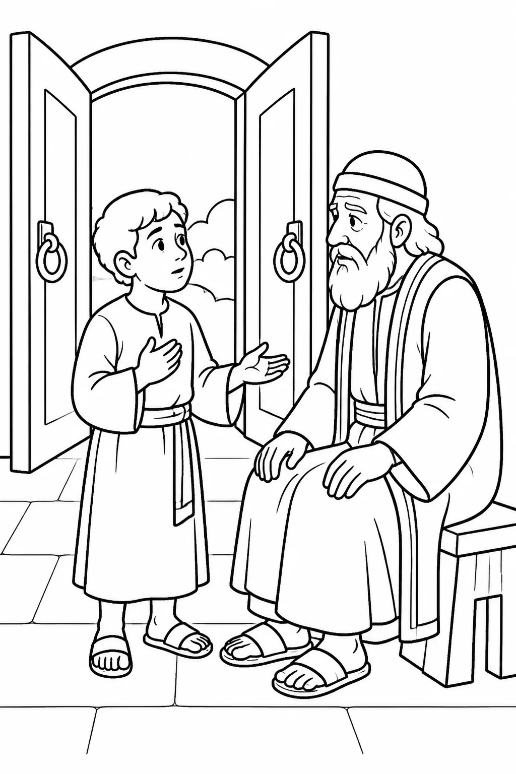 Samuel tells Eli everything the LORD said after opening the doors of the house of the LORD.