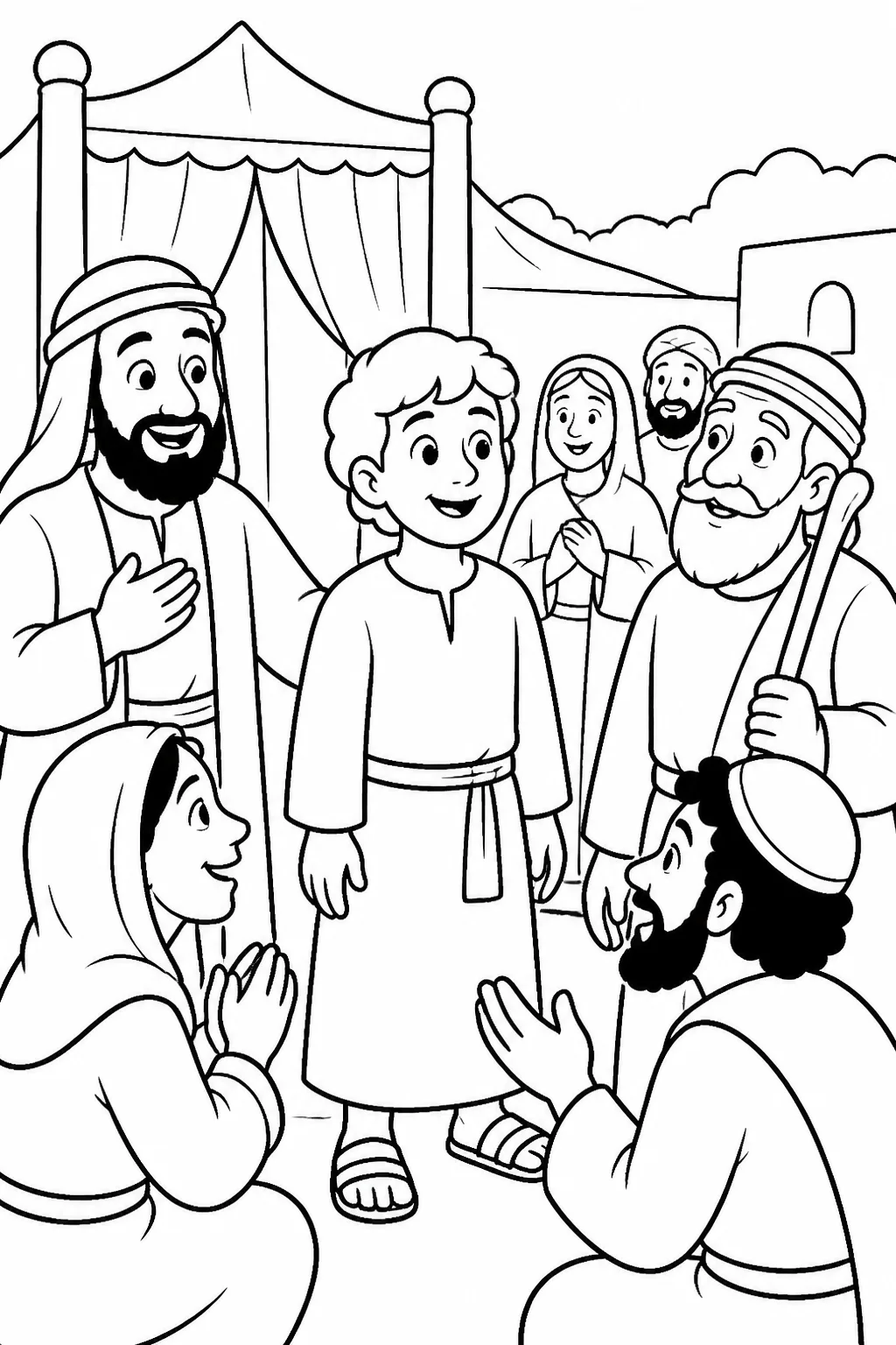 Samuel at Shiloh as the people of Israel recognize him as established as a prophet of the LORD.