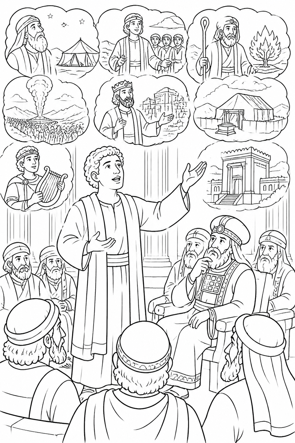 God Guided His People from Stephen’s Faithful Witness Bible coloring page