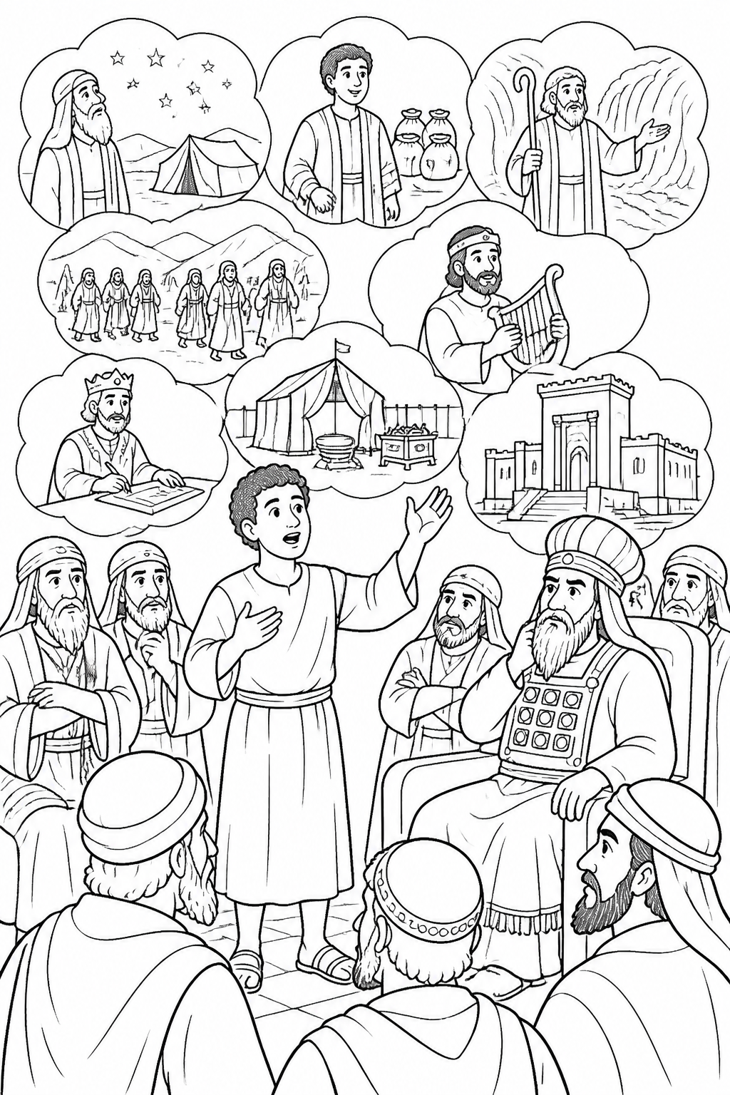 God Guided His People from Stephen’s Faithful Witness Bible coloring page