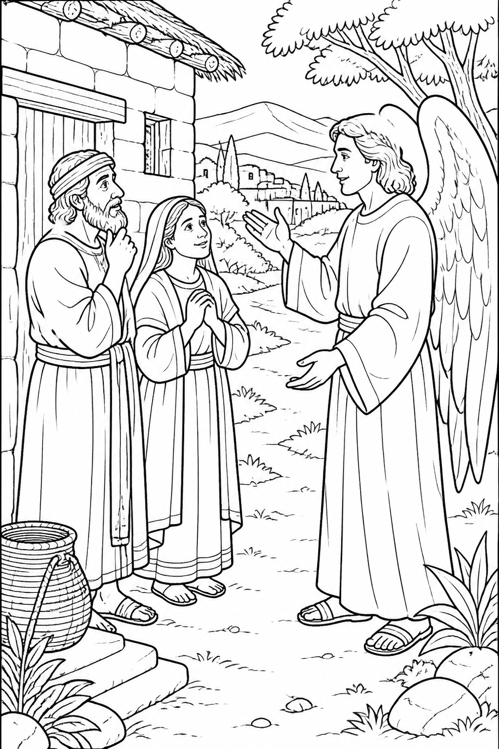 Samson Is Set Apart for God from Samson and Delilah Bible coloring page