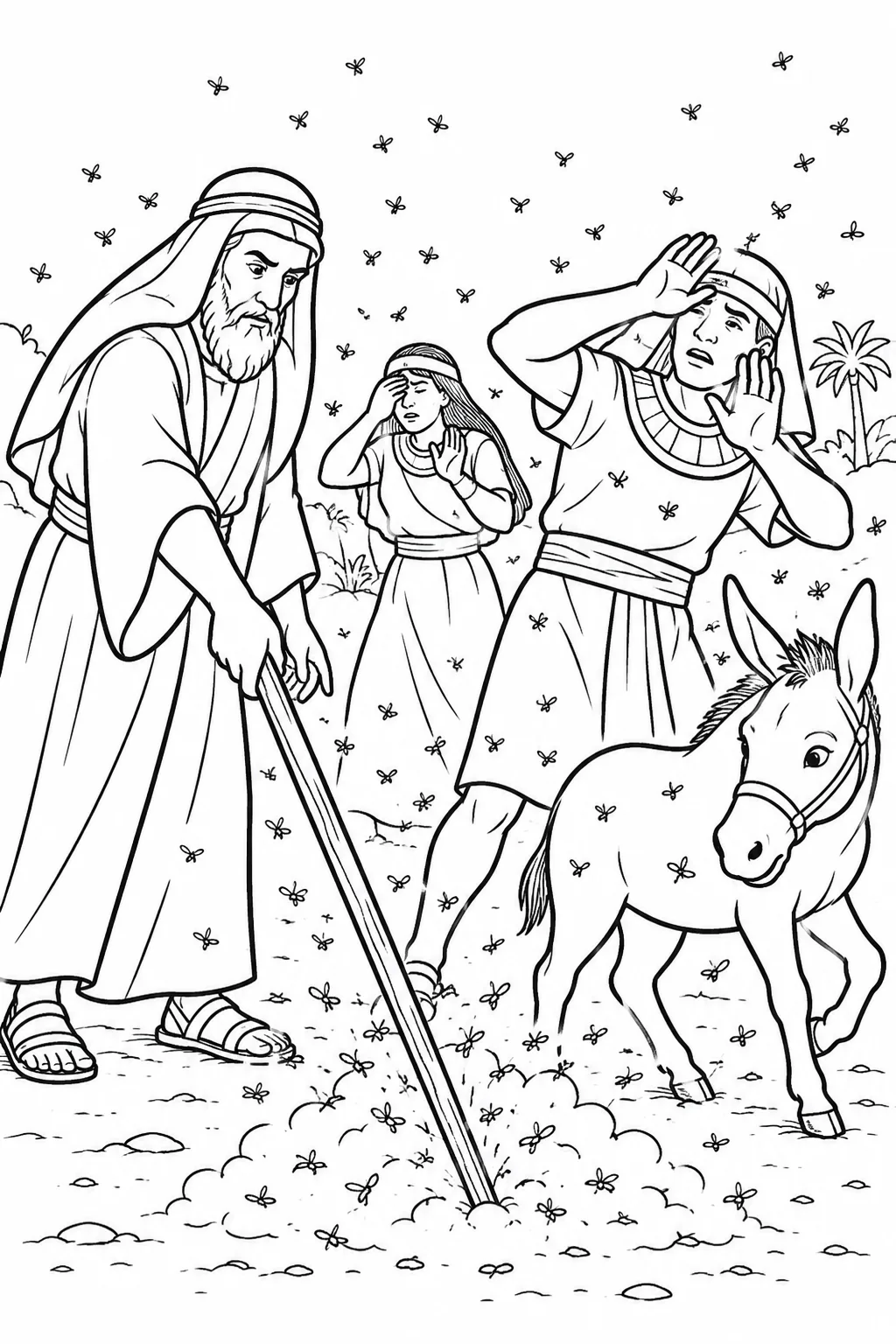 Gnats from the Dust Bible coloring page